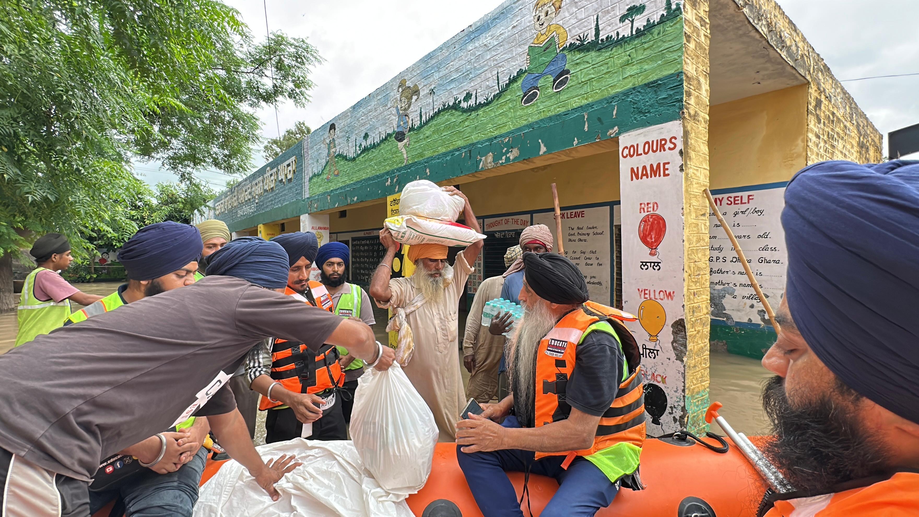 Together in flood relief efforts